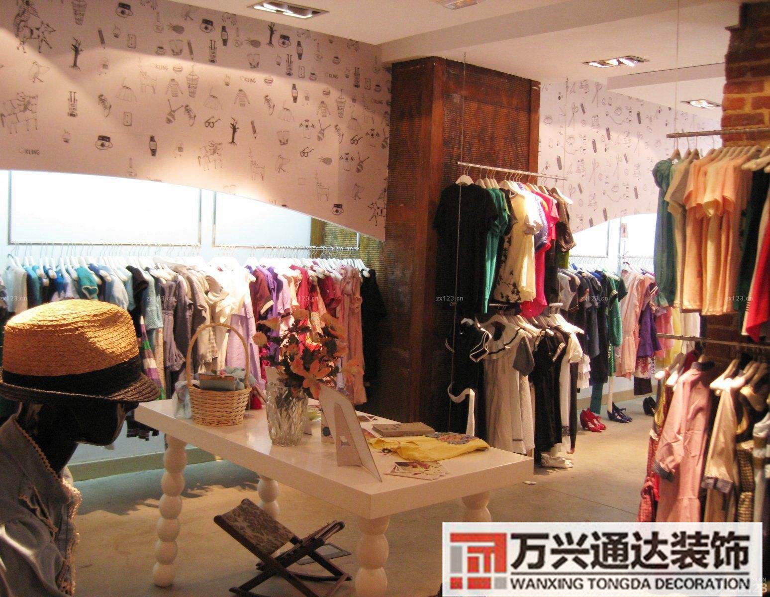 服裝店歐式裝修效果圖歐式復(fù)古服裝店裝修效果圖大全
