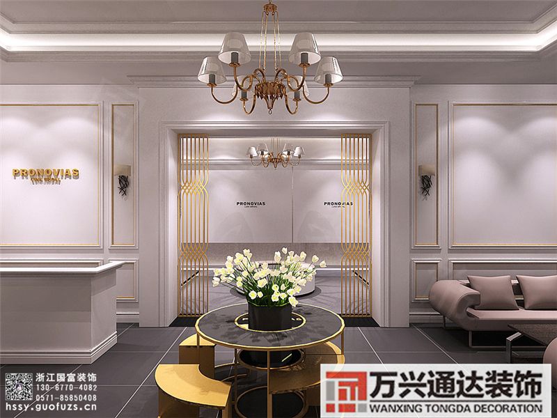 化妝婚紗店裝修效果圖婚紗美妝店門(mén)面裝修圖片