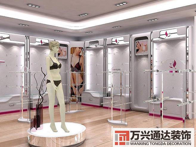 個(gè)性內(nèi)衣店裝修圖內(nèi)衣店內(nèi)部裝修效果圖