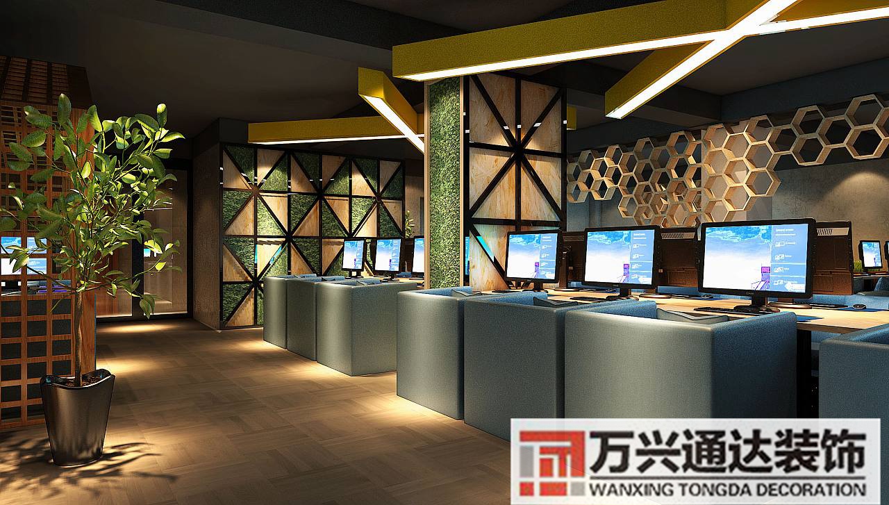 復(fù)古網(wǎng)咖裝修效果圖網(wǎng)咖最新裝修效果圖 復(fù)古