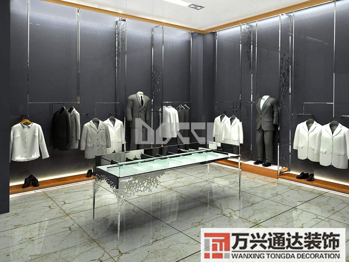 男裝專賣店裝修關(guān)于時尚男裝店的裝修